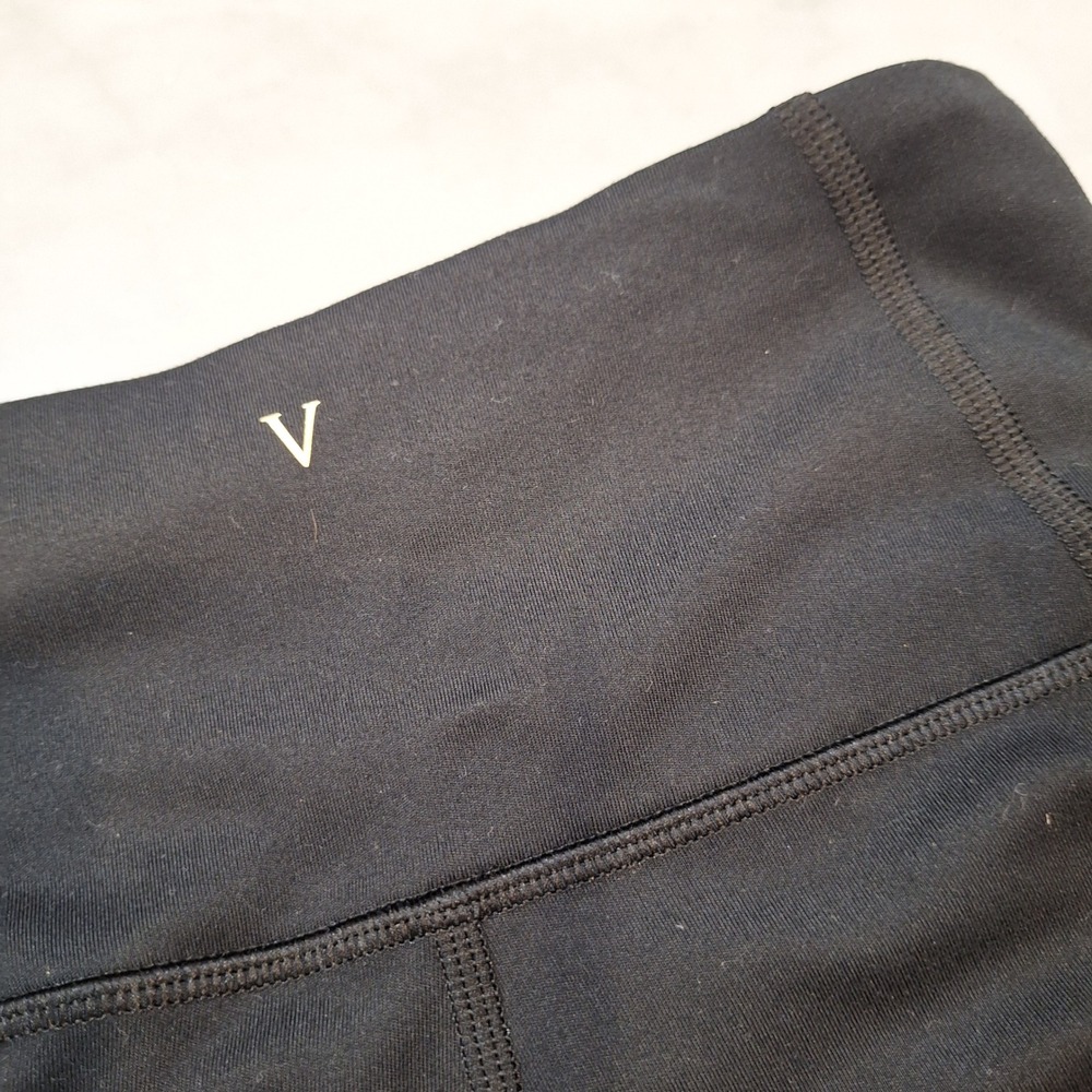 Victoria's‎ Secret Leggings Wom Sz 4 Black Highwaist Side Pockets Athletic Yoga